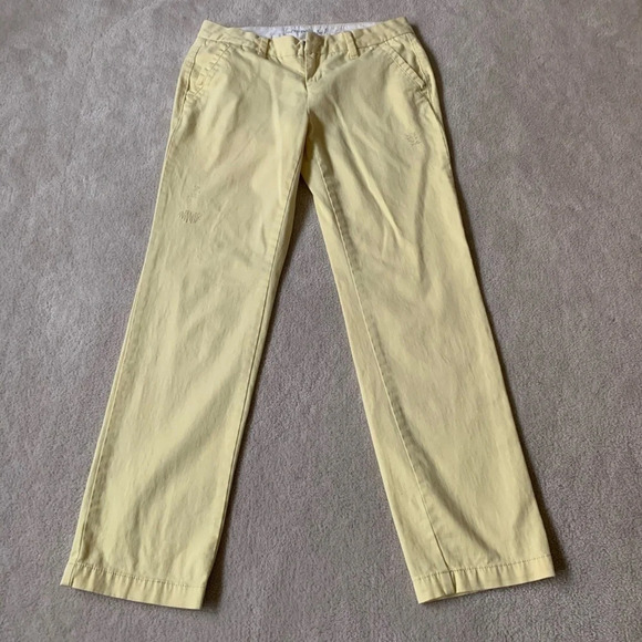 3/$25 Aeropostale Stretch Khaki light yellow, 1/2 - Picture 1 of 16